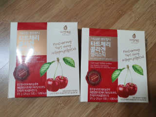 자연에온 가득담은 몽모랑시 타트체리 콜라겐 젤리스틱 — 5점을 준 리뷰어가 2020년 12월 올린 사용 사진