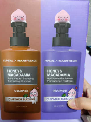 KUNDAL [쿤달 X 카카오프렌즈] 샴푸/트리트먼트 500ml 2구 세트 — 5점을 준 리뷰어가 2020년 11월 올린 사용 사진