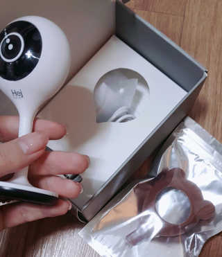 헤이홈 스마트 홈카메라 + 헤이베어 캐릭터커버 — 5점을 준 리뷰어가 2020년 5월 올린 사용 사진