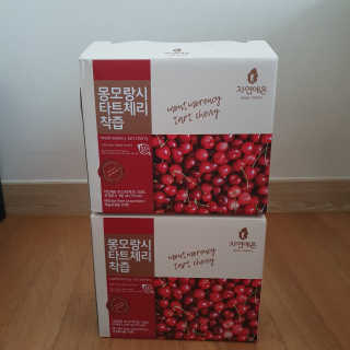자연에온 몽모랑시 타트체리 착즙 100mL 10개입 2BOX — 5점을 준 리뷰어가 2020년 10월 올린 사용 사진
