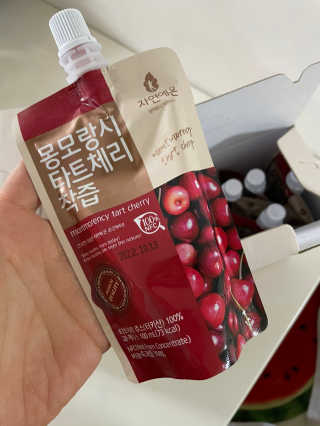 자연에온 몽모랑시 타트체리 착즙 100mL 10개입 2BOX — 4점을 준 리뷰어가 2020년 12월 올린 사용 사진