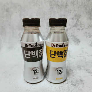 닥터유드링크 단백질 초코맛 and 바나나맛 — 5점을 준 리뷰어가 2020년 8월 올린 사용 사진