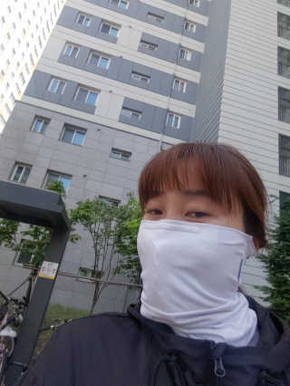필터테크 미세먼지골키퍼_ 미세먼지 차단 넥쿨러 마스크 — 리뷰어가 2020년 5월 올린 사용 사진