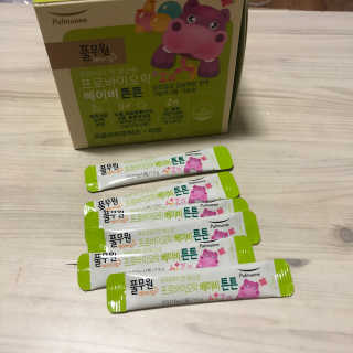 [풀무원베이비밀] 프로바이오락 베이비 튼튼 유산균 — 4.5점을 준 리뷰어가 2020년 8월 올린 사용 사진