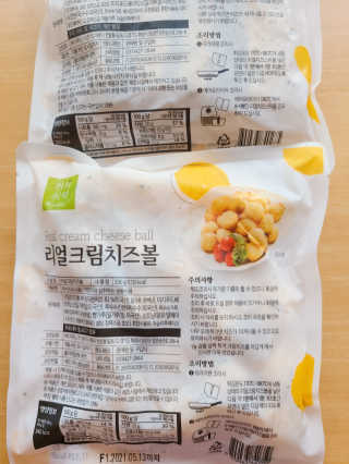 가치식탁 리얼치즈스틱, 리얼크림치즈볼 — 5점을 준 리뷰어가 2020년 8월 올린 사용 사진