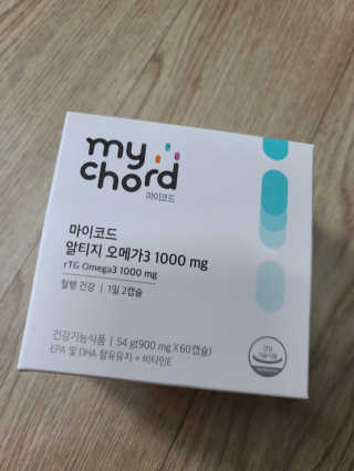 JW중외제약 마이코드 알티지 오메가3 1000 mg — 5점을 준 리뷰어가 2020년 8월 올린 사용 사진