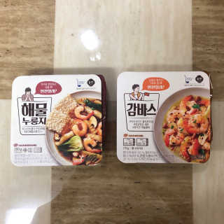[심플리쿡] GS25 감바스, 해물누룽지 SET — 4점을 준 리뷰어가 2020년 9월 올린 사용 사진