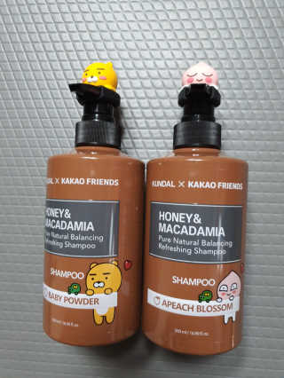 KUNDAL [쿤달 X 카카오프렌즈] 샴푸/트리트먼트 500ml 2구 세트 — 5점을 준 리뷰어가 2020년 11월 올린 사용 사진