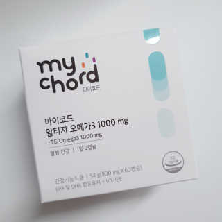 JW중외제약 마이코드 알티지 오메가3 1000 mg — 4점을 준 리뷰어가 2020년 7월 올린 사용 사진