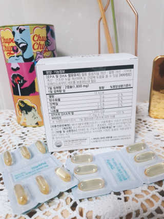 JW중외제약 마이코드 알티지 오메가3 1000 mg — 3.5점을 준 리뷰어가 2020년 8월 올린 사용 사진