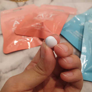 입 냄새 완화에 도움을 주는 에티켓 캔디 복숭아맛 앳캔디 — 4점을 준 리뷰어가 2020년 12월 올린 사용 사진