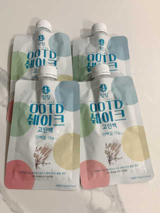 [꾸콤] 참참 OOTD쉐이크 고단백 일주일세트 50g x 5 — 5점을 준 리뷰어가 2020년 9월 올린 사용 사진