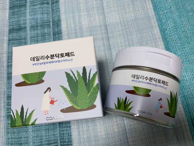 [코아코스] 데일리 수분 닥토패드 70매 200ml 리뷰 사진