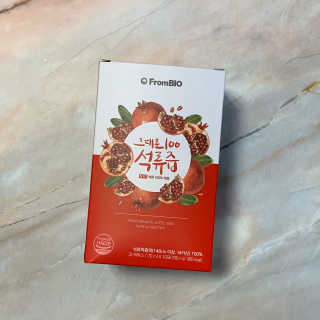 프롬바이오 오직 석류만 [그대로100 석류즙] 하루 1포로 건강하게 — 5점을 준 리뷰어가 2020년 6월 올린 사용 사진