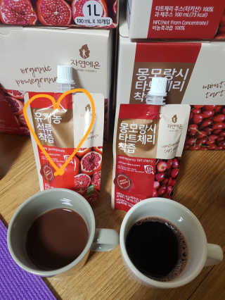 자연에온 유기농 석류 착즙 100mL 10개입 2BOX — 5점을 준 리뷰어가 2020년 11월 올린 사용 사진
