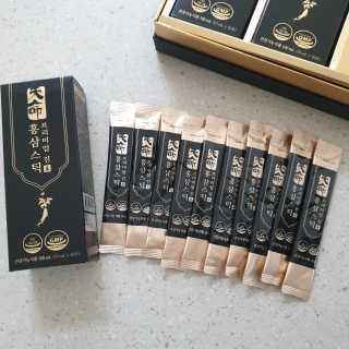 헬스업_천명진프리미엄홍삼스틱_10ml x 30포 — 5점을 준 리뷰어가 2020년 12월 올린 사용 사진