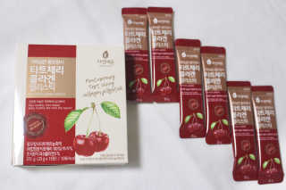 자연에온 가득담은 몽모랑시 타트체리 콜라겐 젤리스틱 — 5점을 준 리뷰어가 2020년 12월 올린 사용 사진