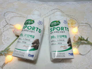 셀렉스스포츠 셀렉스 스포츠 드링크 초콜릿 _ 330ml x 12팩 — 4.5점을 준 리뷰어가 2020년 11월 올린 사용 사진