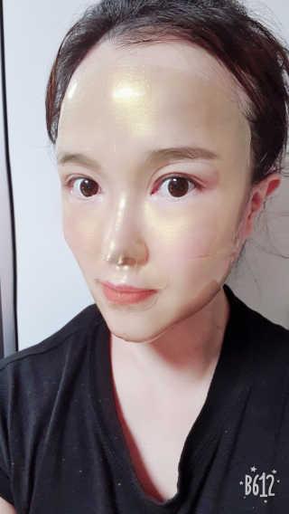 한미려 프리미엄 하이드로겔 마스크 — 5점을 준 리뷰어가 2020년 7월 올린 사용 사진
