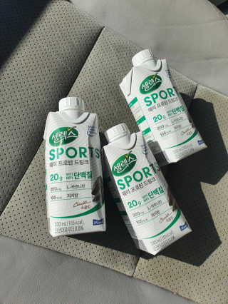 셀렉스스포츠 셀렉스 스포츠 드링크 초콜릿 _ 330ml x 12팩 — 5점을 준 리뷰어가 2020년 10월 올린 사용 사진