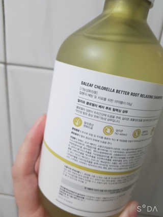 달리프 클로렐라 베러 루트 릴렉싱 샴푸 500ml — 4.5점을 준 리뷰어가 2020년 9월 올린 사용 사진
