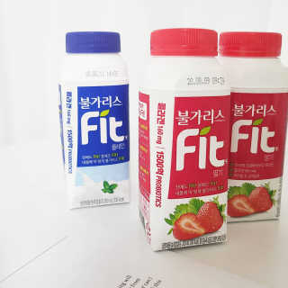 남양유업 [불가리스]마시는 발효유 Fit 딸기/플레인 — 5점을 준 리뷰어가 2020년 8월 올린 사용 사진