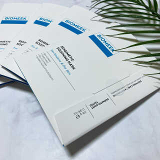 바이오믹 BIOMEEK SENSIMETIC SOOTHING MASK.S — 5점을 준 리뷰어가 2020년 7월 올린 사용 사진