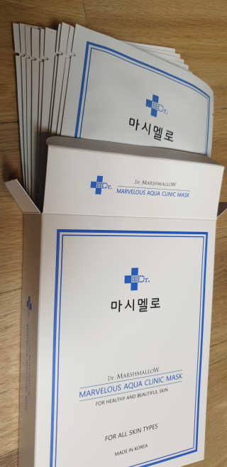 닥터마시멜로 닥터마스멜로 마블러스 아쿠아 클리닉 마스크 — 5점을 준 리뷰어가 2020년 10월 올린 사용 사진