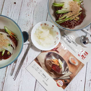 [해주냉면] 신천맛집 매운 비빔냉면 2인분 + 무절임 — 5점을 준 리뷰어가 2020년 5월 올린 사용 사진