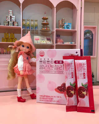 헬스업_쁘띠쁘띠석류콜라겐젤리_20g x 14포 — 5점을 준 리뷰어가 2020년 10월 올린 사용 사진