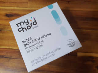 JW중외제약 마이코드 알티지 오메가3 1000 mg — 4.5점을 준 리뷰어가 2020년 7월 올린 사용 사진