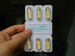 JW중외제약 마이코드 알티지 오메가3 1000 mg — 5점을 준 리뷰어가 2020년 9월 올린 사용 사진