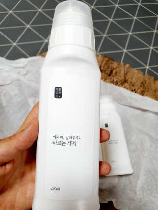 [생활공작소] 바르는 세제 220ml x 3입 — 5점을 준 리뷰어가 2020년 9월 올린 사용 사진