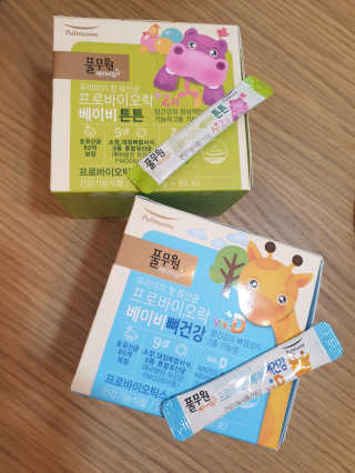 [풀무원베이비밀] 프로바이오락베이비 유산균 SET — 5점을 준 리뷰어가 2020년 10월 올린 사용 사진