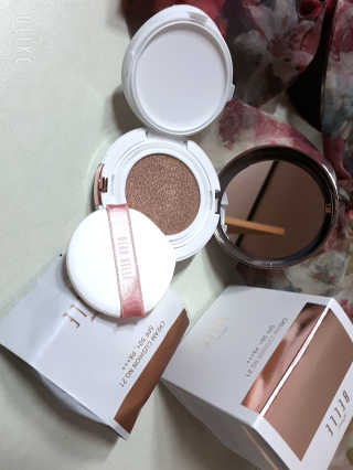디어벨르 크림쿠션 DEAR BELLE CREAM COUSION — 4점을 준 리뷰어가 2020년 8월 올린 사용 사진