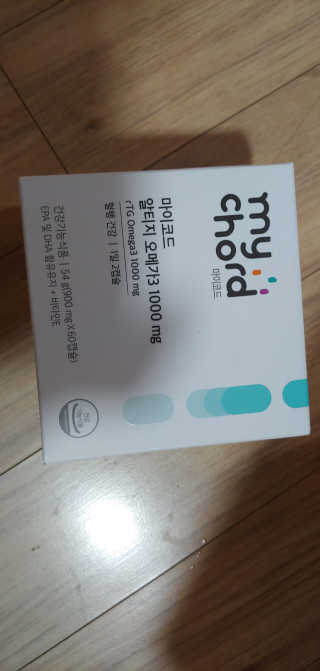 JW중외제약 마이코드 알티지 오메가3 1000 mg — 5점을 준 리뷰어가 2020년 9월 올린 사용 사진