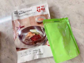 [해주냉면] 신천맛집 매운 비빔냉면 2인분 + 무절임 — 5점을 준 리뷰어가 2020년 5월 올린 사용 사진