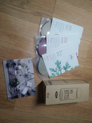 산들녘 한끼식사 스타터 패키지-둥근마/아로니아/쑥+전용보틀 — 5점을 준 리뷰어가 2020년 6월 올린 사용 사진