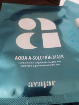 Avajar A-Solution 마스크 — 5점을 준 리뷰어가 2020년 10월 올린 사용 사진
