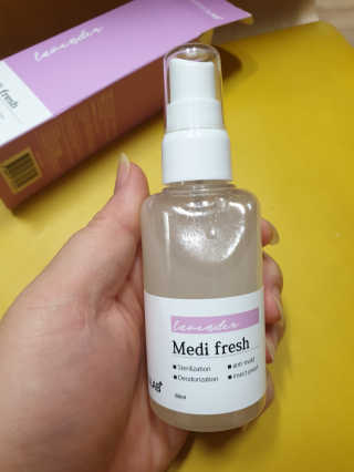 순수연구소 메디프레쉬80ml 천연 향균 섬유 탈취제 — 4점을 준 리뷰어가 2020년 5월 올린 사용 사진