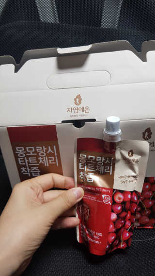 자연에온 몽모랑시 타트체리 착즙 100mL 10개입 2BOX — 5점을 준 리뷰어가 2020년 11월 올린 사용 사진