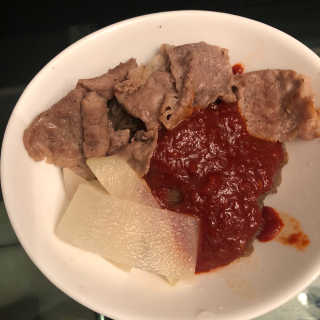 [해주냉면] 신천맛집 매운 비빔냉면 2인분 + 무절임 — 3점을 준 리뷰어가 2020년 5월 올린 사용 사진