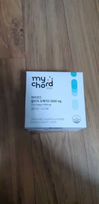 JW중외제약 마이코드 알티지 오메가3 1000 mg — 4점을 준 리뷰어가 2020년 8월 올린 사용 사진
