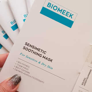 바이오믹 BIOMEEK SENSIMETIC SOOTHING MASK.S — 5점을 준 리뷰어가 2020년 7월 올린 사용 사진
