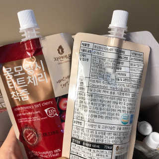 자연에온 몽모랑시 타트체리 착즙 100mL 10개입 2BOX — 5점을 준 리뷰어가 2020년 10월 올린 사용 사진
