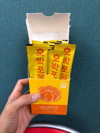 조은약초 국산 늙은 호박즙 호박쪼옥 젤리 20g x 15포 — 5점을 준 리뷰어가 2020년 7월 올린 사용 사진