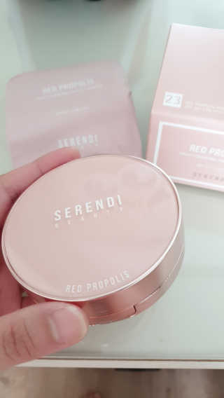 세렌디뷰티 레드 프로폴리스 하이 커버링 트리플 쿠션 — 5점을 준 리뷰어가 2020년 6월 올린 사용 사진