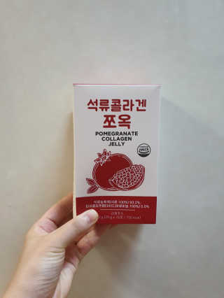 조은약초 석류콜라겐 석류즙 석류쪼옥 젤리 스틱 15포 x 20g — 4점을 준 리뷰어가 2020년 7월 올린 사용 사진