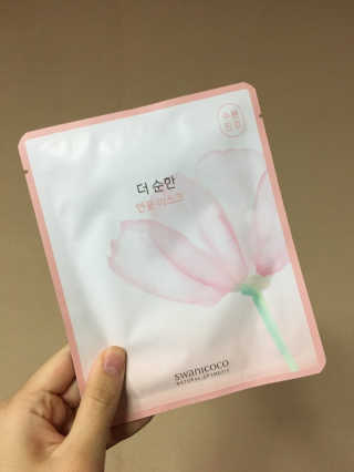 스와니코코 더 순한 연꽃 마스크 10매 — 5점을 준 리뷰어가 2020년 9월 올린 사용 사진
