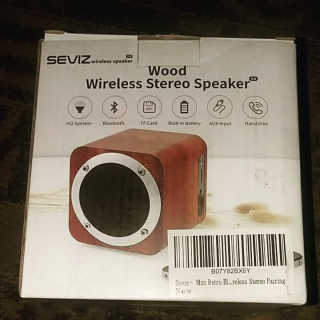 SEVIZ MINI10W 레트로 블루투스 스피커 — 5점을 준 리뷰어가 2020년 9월 올린 사용 사진